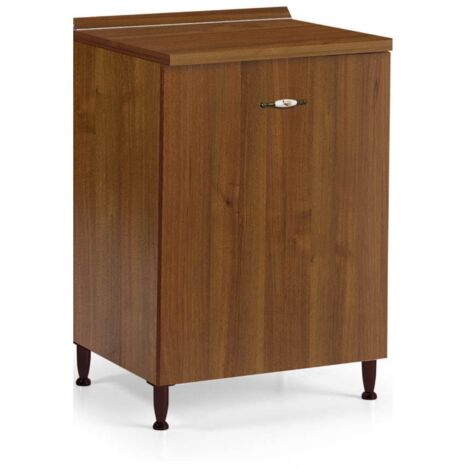 Base cucina con anta 60x50x85H colore noce antico