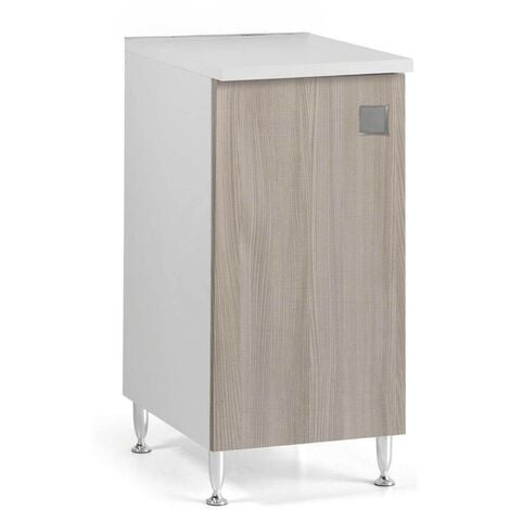 Mobile base cucina 40 cm con 4 cassetti, Bianco o Legno - MabelOnline