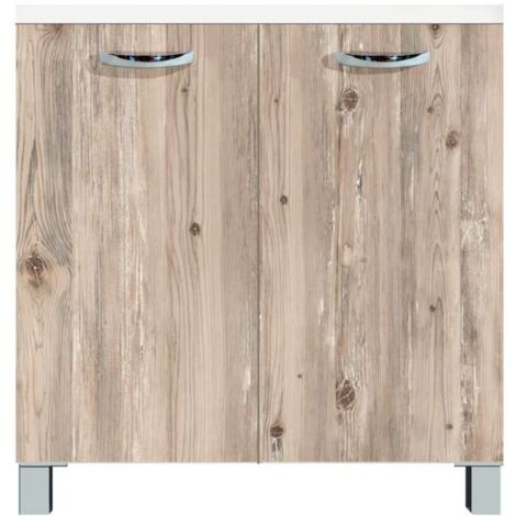 Base Cucina Easy - Colore Node con Ante e Ripiano 80 cm