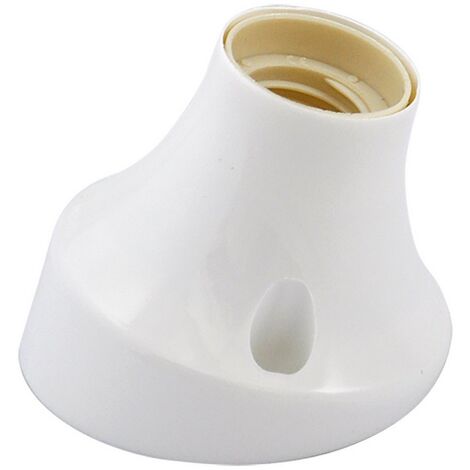 BASE CURVA PER PUNTO LUCE MAX. 60W - COLORE BIANCO