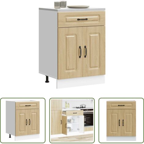 Base da cucina -  Base da Cucina Kalmar Rovere Sonoma in Legno Multistrato
