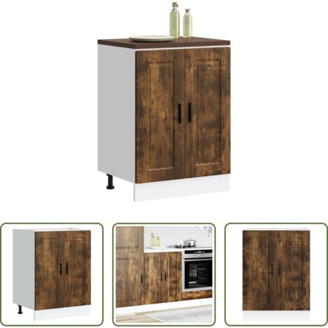 Base da cucina -  Base da Cucina Porto Rovere Fumo in Legno Multistrato