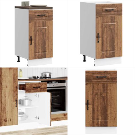 Base da Cucina Kalmar Legno Vecchio in Legno Multistrato - Base cucina - Armadio da cucina