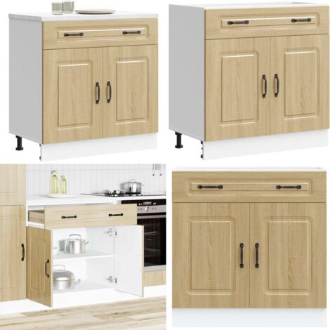Base da Cucina Kalmar Rovere Sonoma in Legno Multistrato - Base da cucina - Armadio in legno
