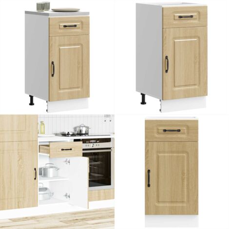 Base da Cucina Kalmar Rovere Sonoma in Legno Multistrato - Base da cucina - Armadio in truciolato