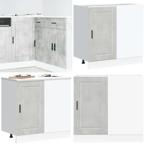 Base da Cucina Porto Grigio Cemento in Legno Multistrato - Base da cucina - Mobile da cucina