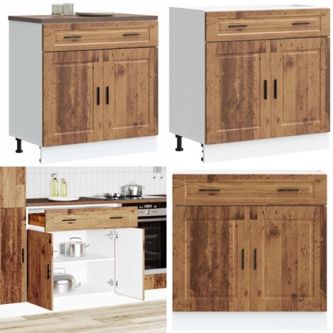 Base da Cucina Porto Legno Antico in Legno Multistrato - Armadio da cucina - Mobile da cucina