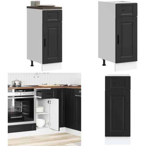 Base da Cucina Porto Nero in Legno Multistrato - Base da cucina - Armadio in legno