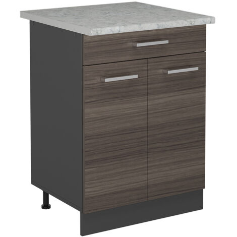 Base da cucina R-Line, Grigio nobile, 60 cm PL Marmo, Vicco