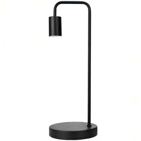Base d’abat-jour Nordic Minimalist en métal noir, douille E27, sans ampoule, max. 60W