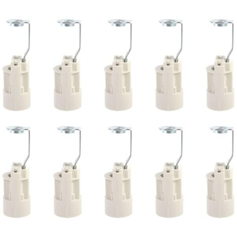 Base d'ampoule E14 Convertisseur de douilles de lampe E14 réglables Douilles E14 Douille à baïonnette Support de lampe à bougie pour ampoule LED 10 pièces