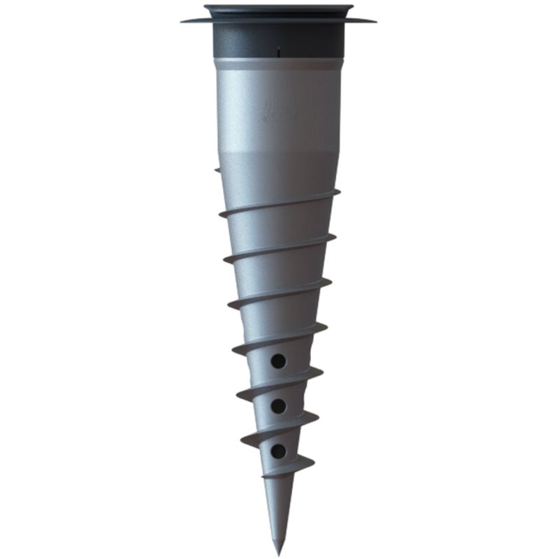 Base d'ancrage en aluminium, à visser ou à sceller, pour vos équipements de plein air