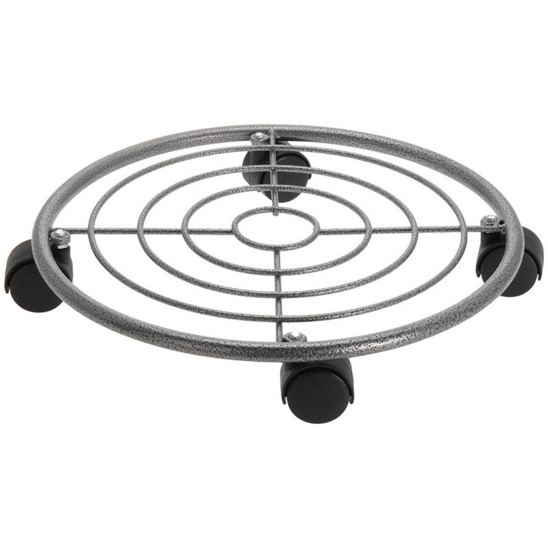 Plateau Métallique 4 Roues Ajustable 35 Cm x 6,5cm,