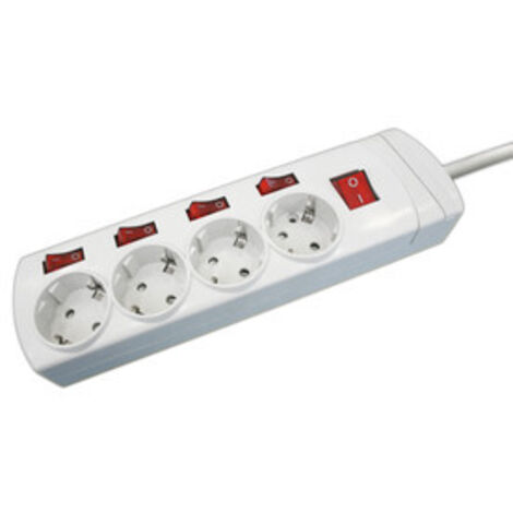 Base de 4 tomas con interruptores independientes  36.188 Electro DH 8430552130146