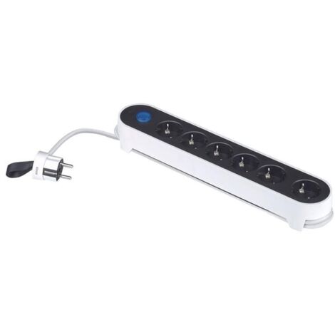 Base de 6 enchufes con cable de 1,4 metros e interruptor de encendido Simon BM712601