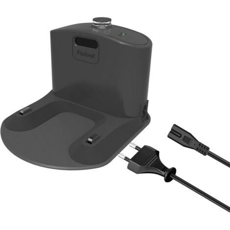 Base De Chargeur De Station d'accueil. Accessoire Compatible avec irobot Roomba E5 E6 I1 I3 I4 I6 I7 I8 500 600 700 800 900 - Noir - avec câble d'alimentation - Pièces de Rechange
