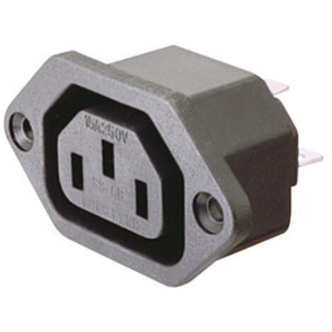 Base de conexión IEC 320 color negro Electro Dh 31.208 8430552027934