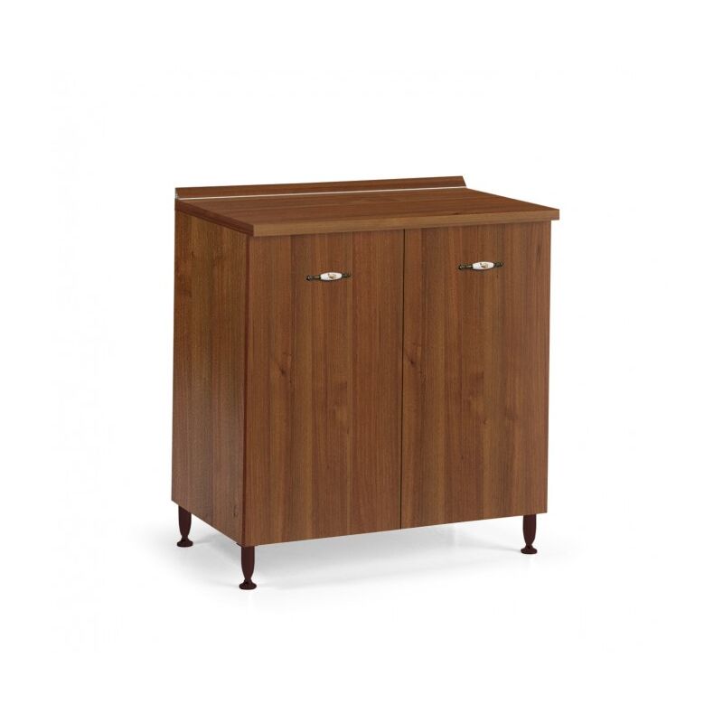 Socle de cuisine 80x50xH85 en Bois de Noyer Antique - Adige