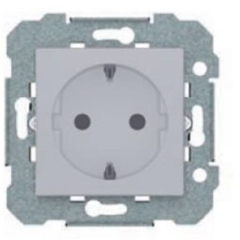 Base de enchufe 2P+TT plata BJC Viva 23524-PL