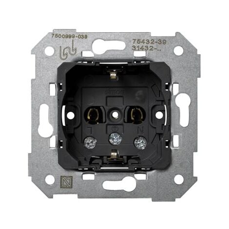Base de enchufe bipolar 2P+TT Simon 75432-39