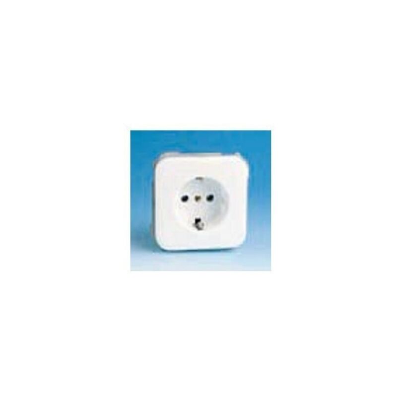 

Base Enchufe Electricidad Schuko Toma tierra Blanco Nieve Serie 31 31432-60 Simon