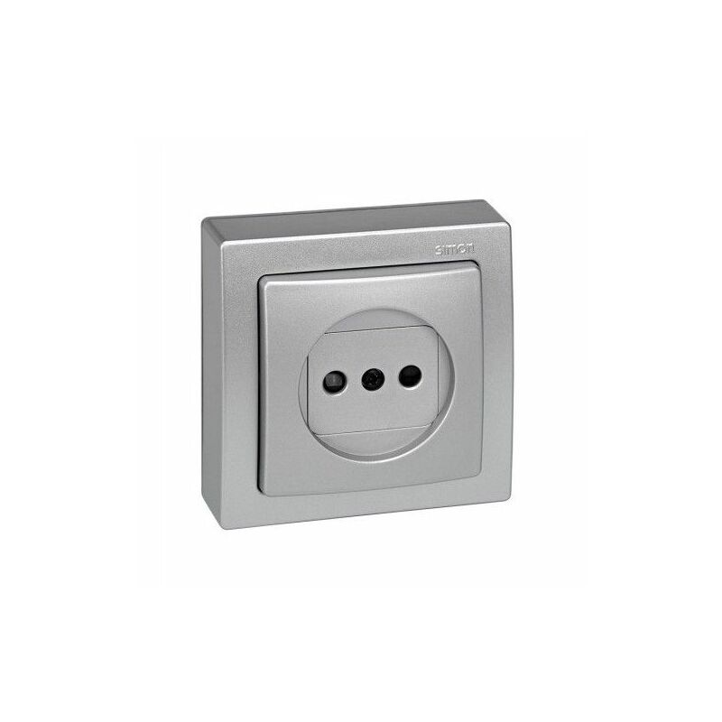 

Base de enchufe bipolar monoblock ALUMINIO 73 loft 73431-53 - Simon