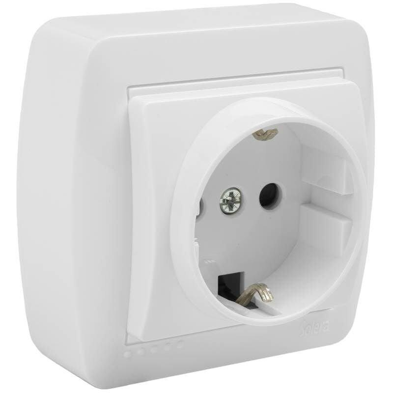 

Base de enchufe blanco serie 'Mural'