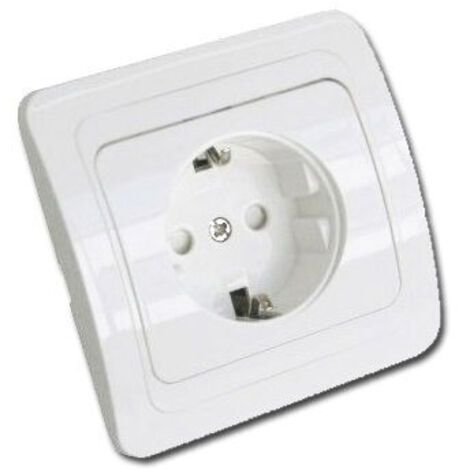 Base de enchufe eléctrica TT blanca blister 20128-44912