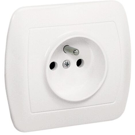 Base de enchufe monofásica con cable IP20 blanca - E131AA-KN046