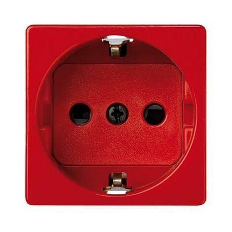 Base de enchufe schuko 250V Simon 27 Play  Rojo 16 A