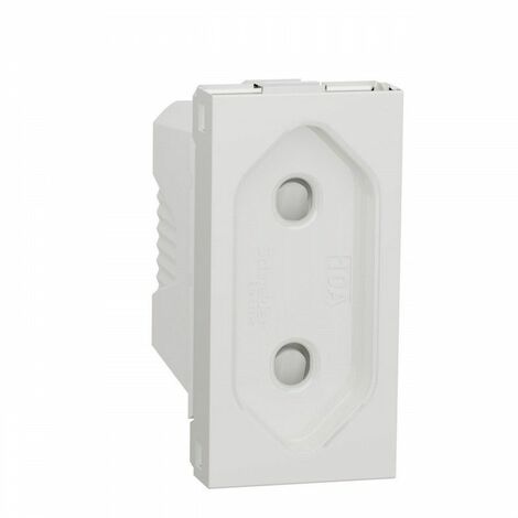Base de enchufe schuko 2P 10A 1 modulo polar SCHNEIDER NU303118