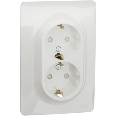 Base de enchufe schuko doble polar SCHNEIDER NU206718