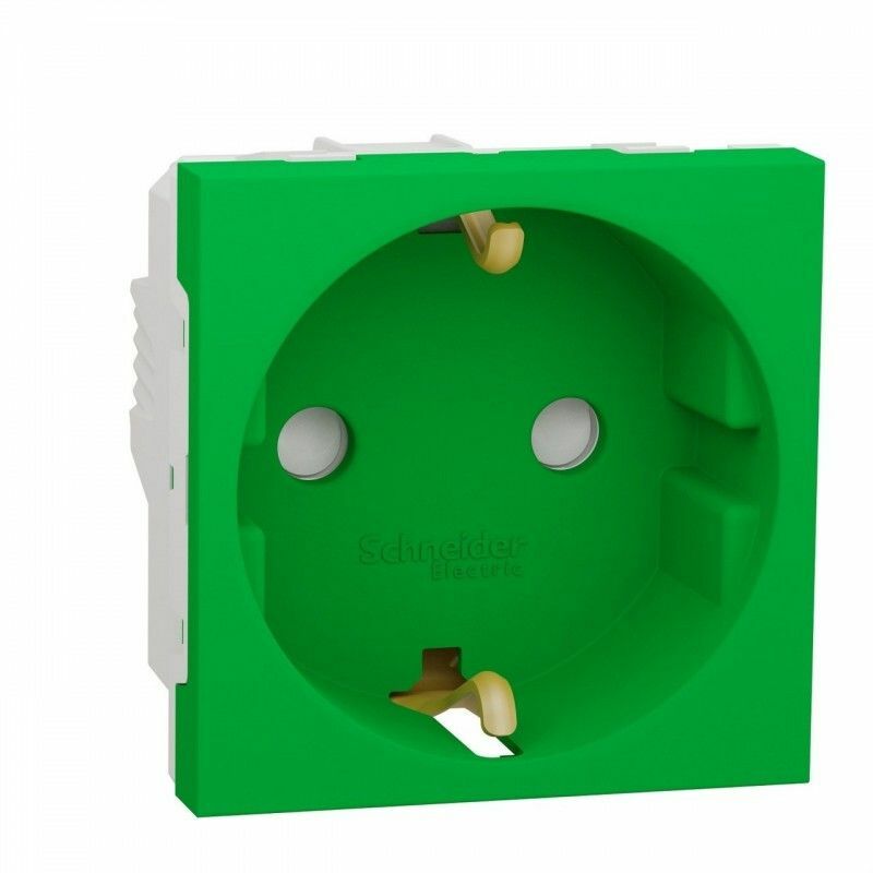 

Base de enchufe schuko verde SCHNEIDER NU303706