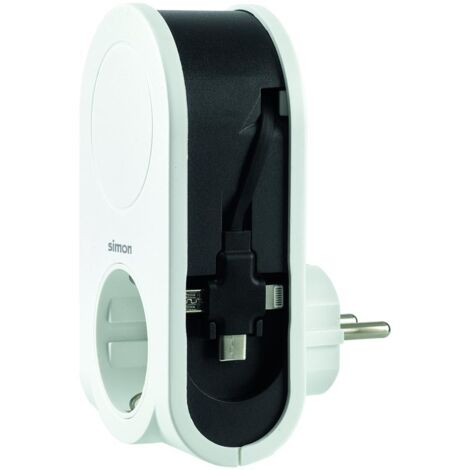 Base de enchufe Simon Blanco 250 V 16A IP20