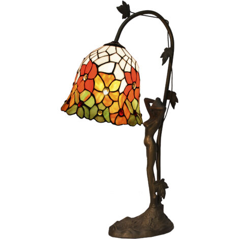 Base de lampe de table Tiffany, figurine Bell série D-20cm, lumière directe