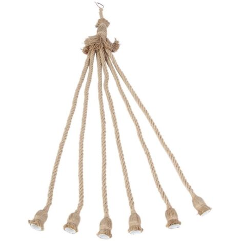 Base de lampe E27 1m en corde de chanvre – Douille E27 – Tension 85-265V – Installation facile – Ambiance chaleureuse