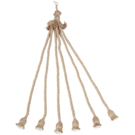 Base de lampe E27 1m en corde de chanvre – Douille E27 – Tension 85-265V – Installation facile – Ambiance chaleureuse