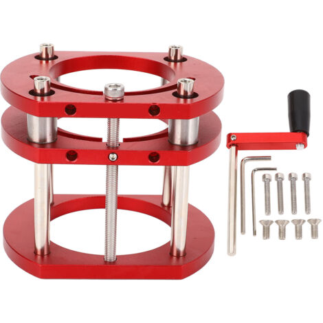 Base de Levage de Routeur, Base de Routeur Sous la Table, Base de Système de Levage de Table de Routeur Réglable en Hauteur, Base de Machine de Découpage à 4 Mâchoires, pour