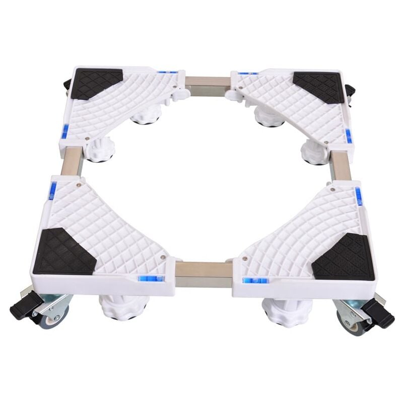 Shmshng - Base de Machine à Laver Réfrigérateur Support Roulant pour Sèche Linge lave Linge Congélateur Réglable 42-65 cm