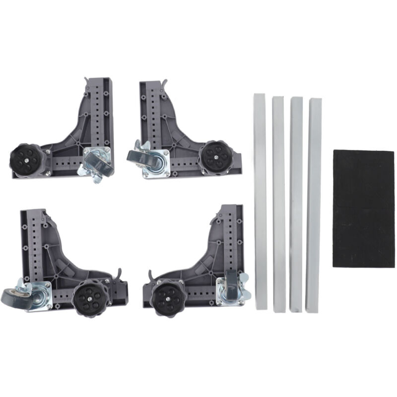 Gistuch - Base de Machine à Laver Réfrigérateur,Machine à laver Rouleau mobile Hauteur Largeur Longueur réglable Forte charge avec équilibre de frein