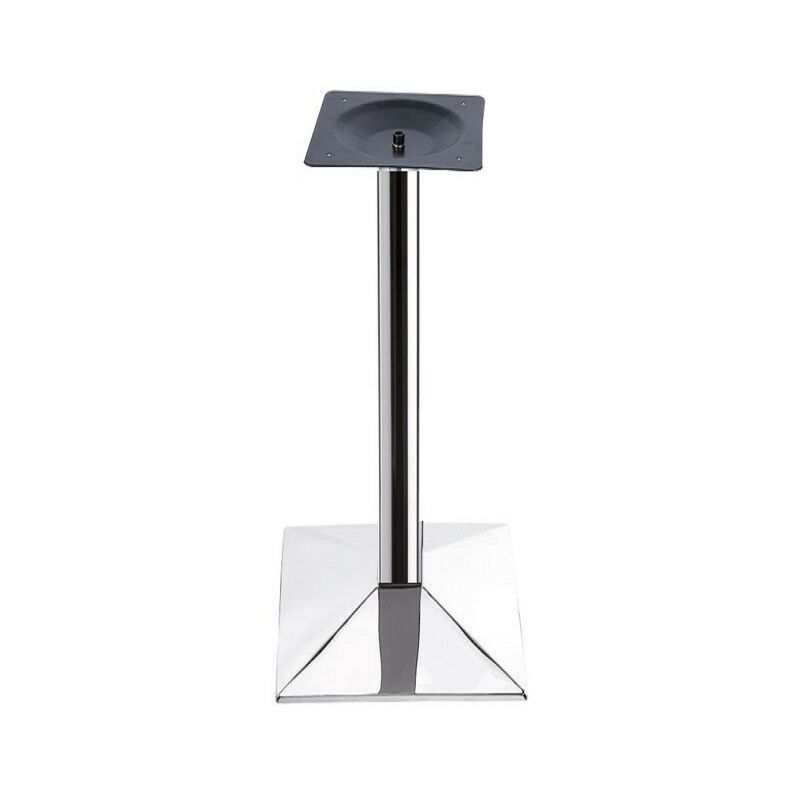 

Base de mesa ASWAN, alta, cromada, 50*50*110 cms