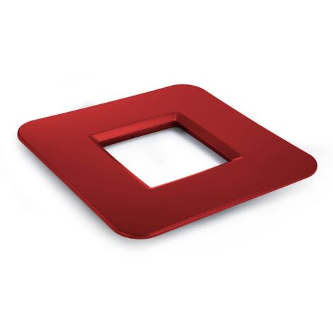 Base de Mesa Cuadrada Mondum Mediterráneo 80x80 cm Roja