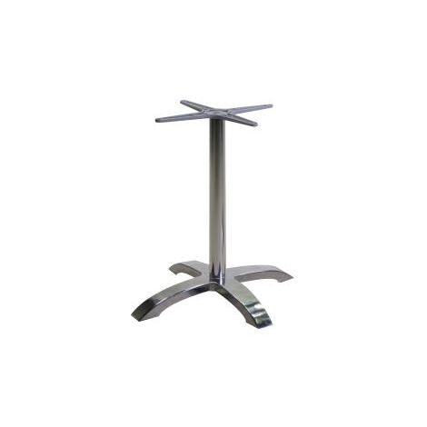 Base de mesa en aluminio gris