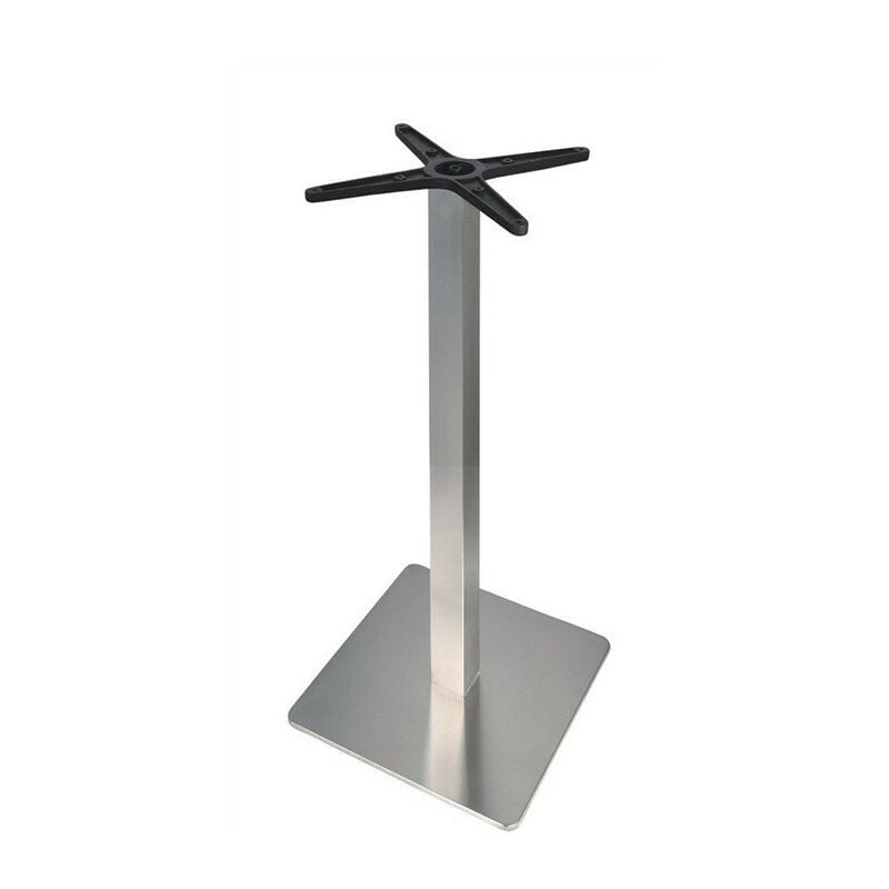

Base de mesa RHIN, alta, acero inoxidable, 45*45*110 cms, pulido satinado