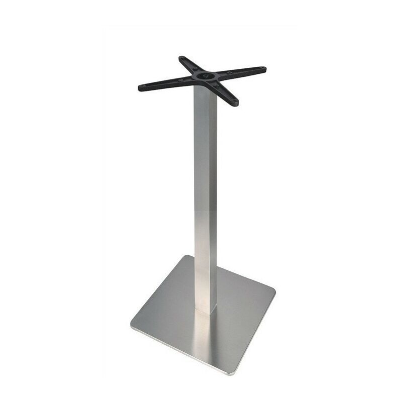 

Base de mesa rhin, alta, acero inoxidable, 45*45*110 cms, pulido satinado Rogal