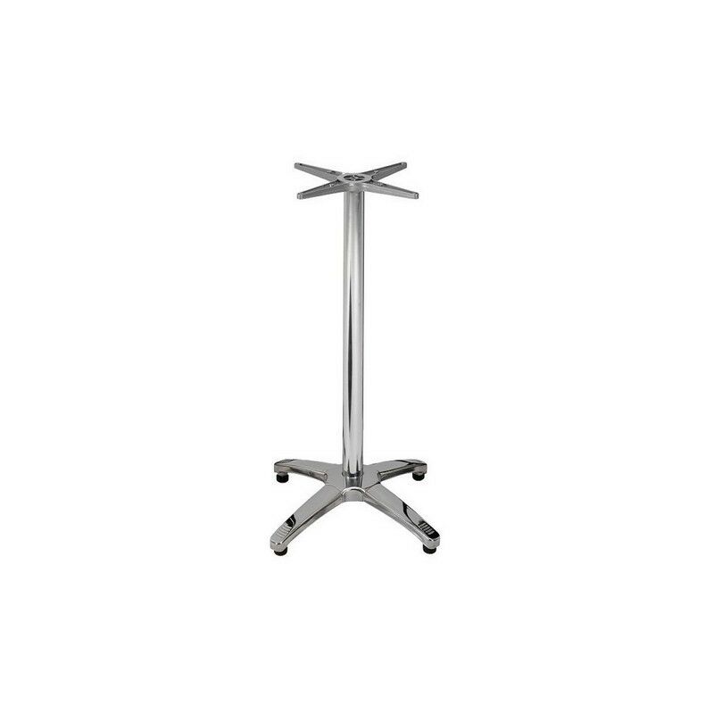 

Base de mesa ROMA, alta, 4 brazos, inoxidable y aluminio*