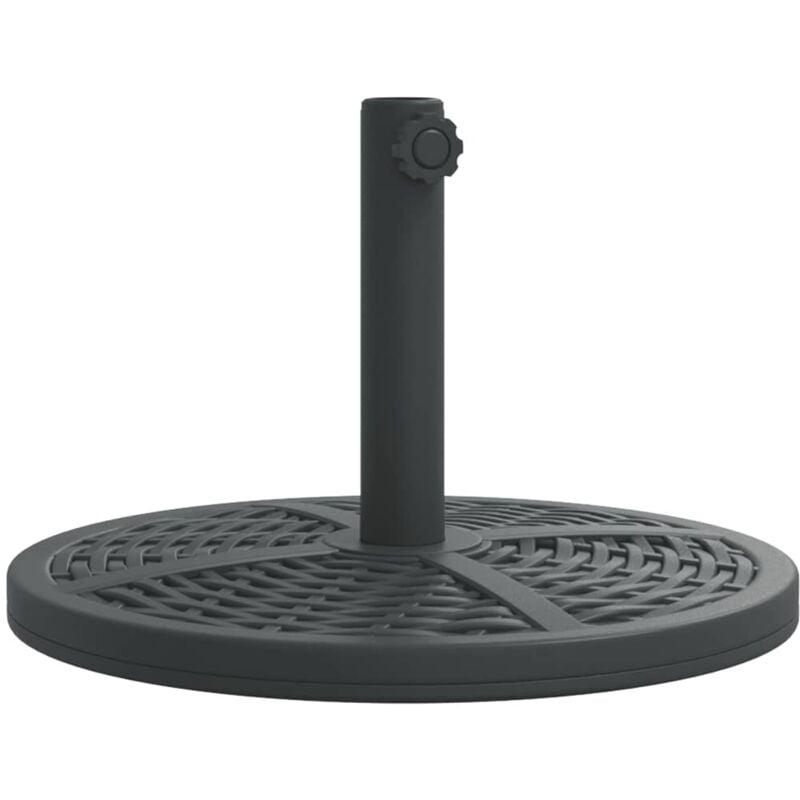 Base de parasol pour mâts Ø38 / 48 mm 12 kg rond - Vidaxl