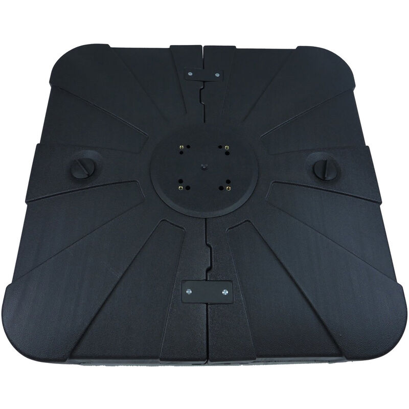 Pied de parasol - Plastique - Remplissable jusqu'à 100 kg - Noir - black - Maxxgarden