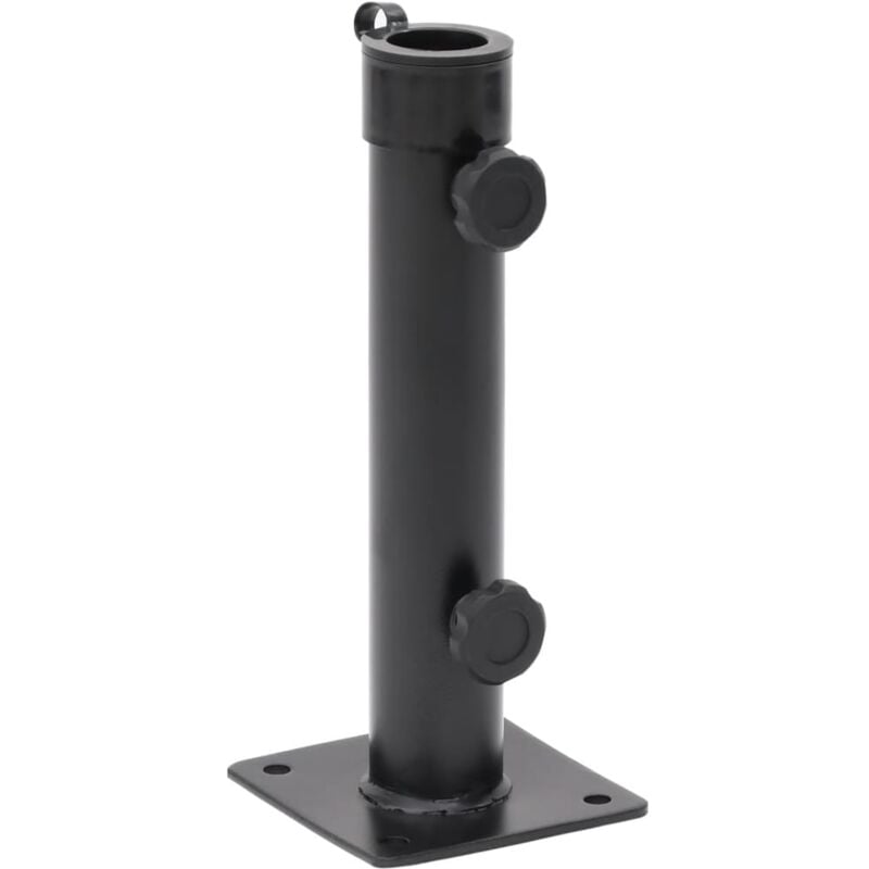 Base de parasol pour mât Ø38/48 mm noir mat acier Vidaxl
