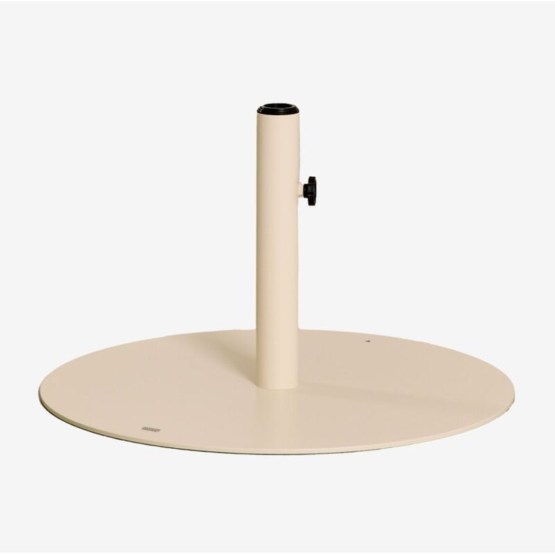 Base de parasol ronde en acier Peuet Sklum Tapioca Beige